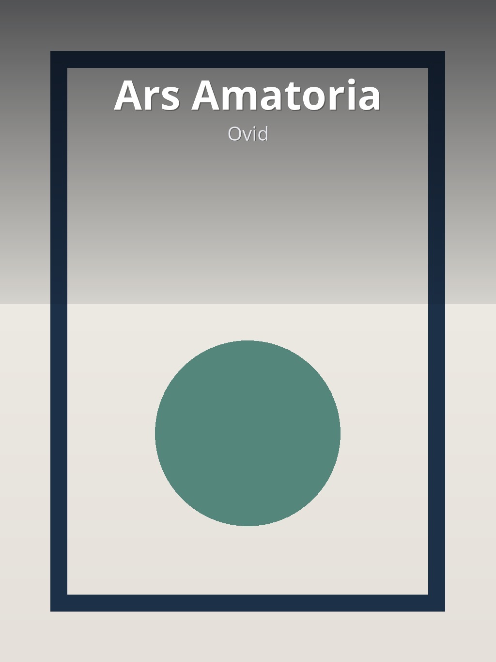 Ars Amatoria by Ovid book cover