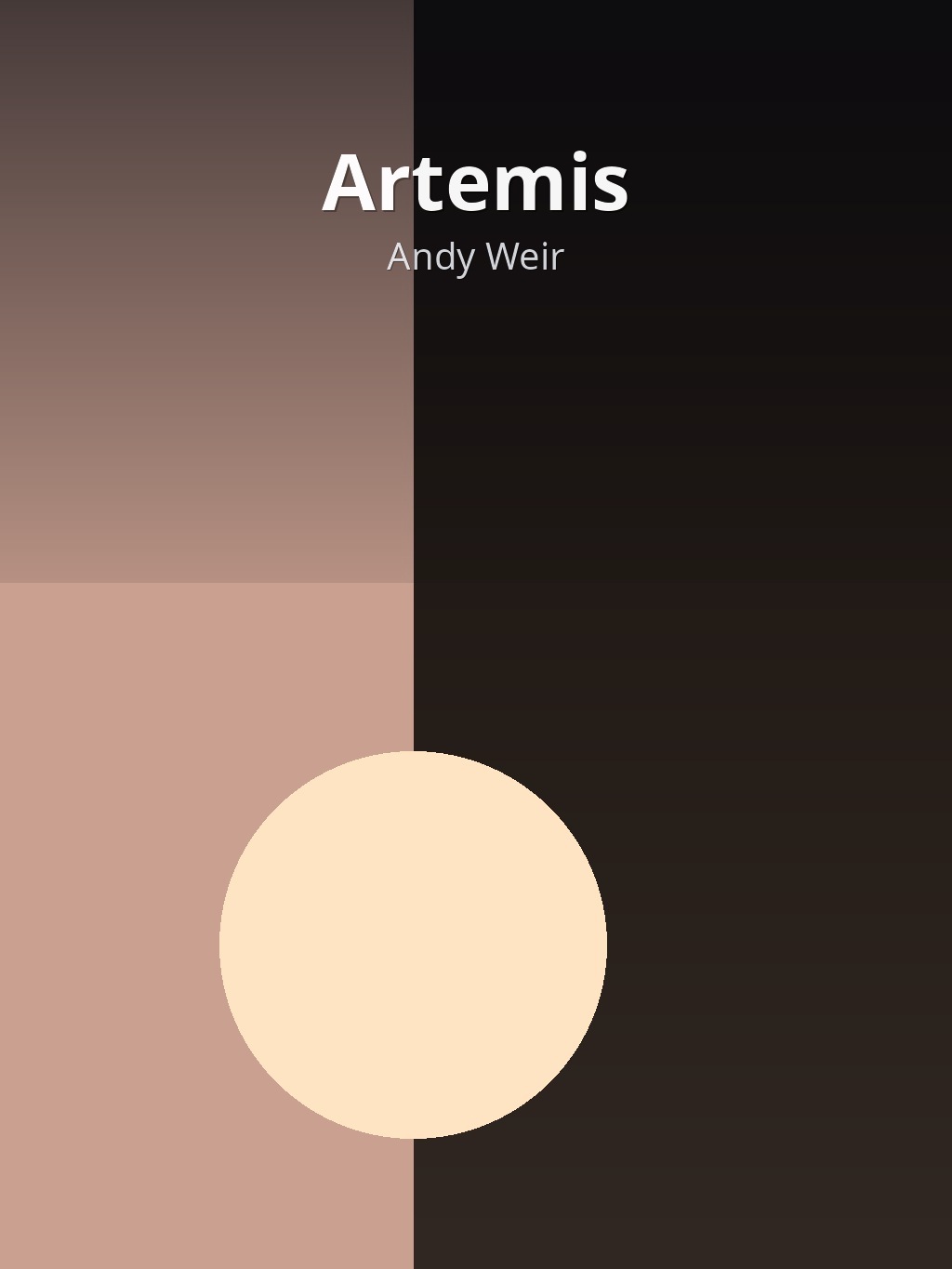 Artemis by Andy Weir book cover