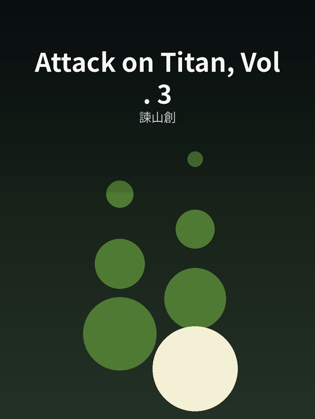 Attack on Titan, Vol. 3 by 諫山創 book cover