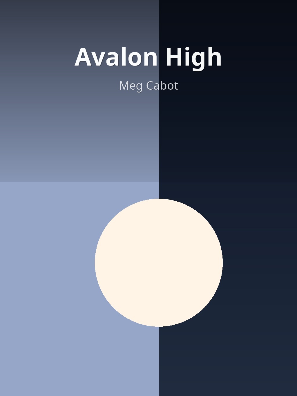 Avalon High by Meg Cabot book cover