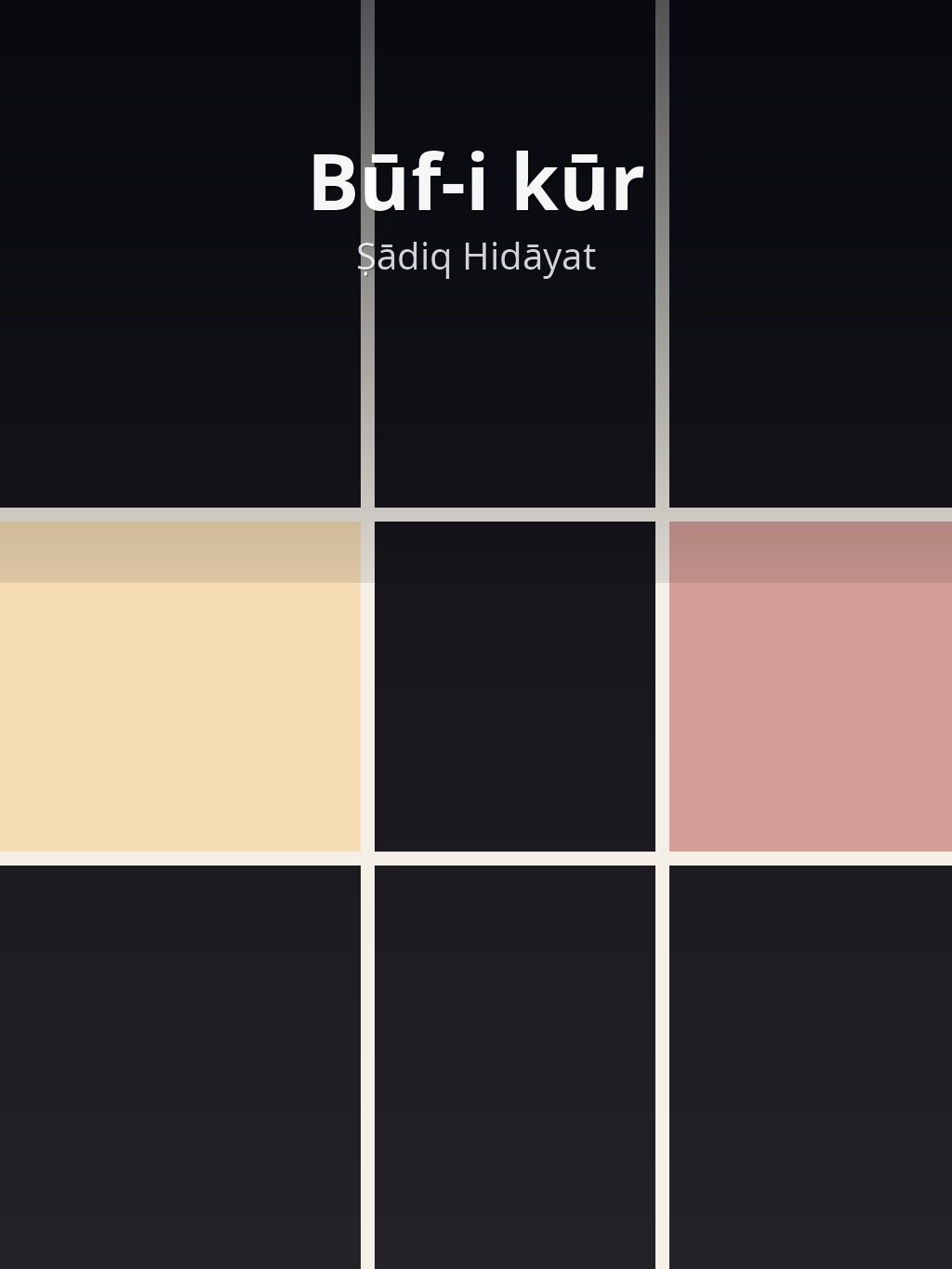 Būf-i kūr by Ṣādiq Hidāyat book cover
