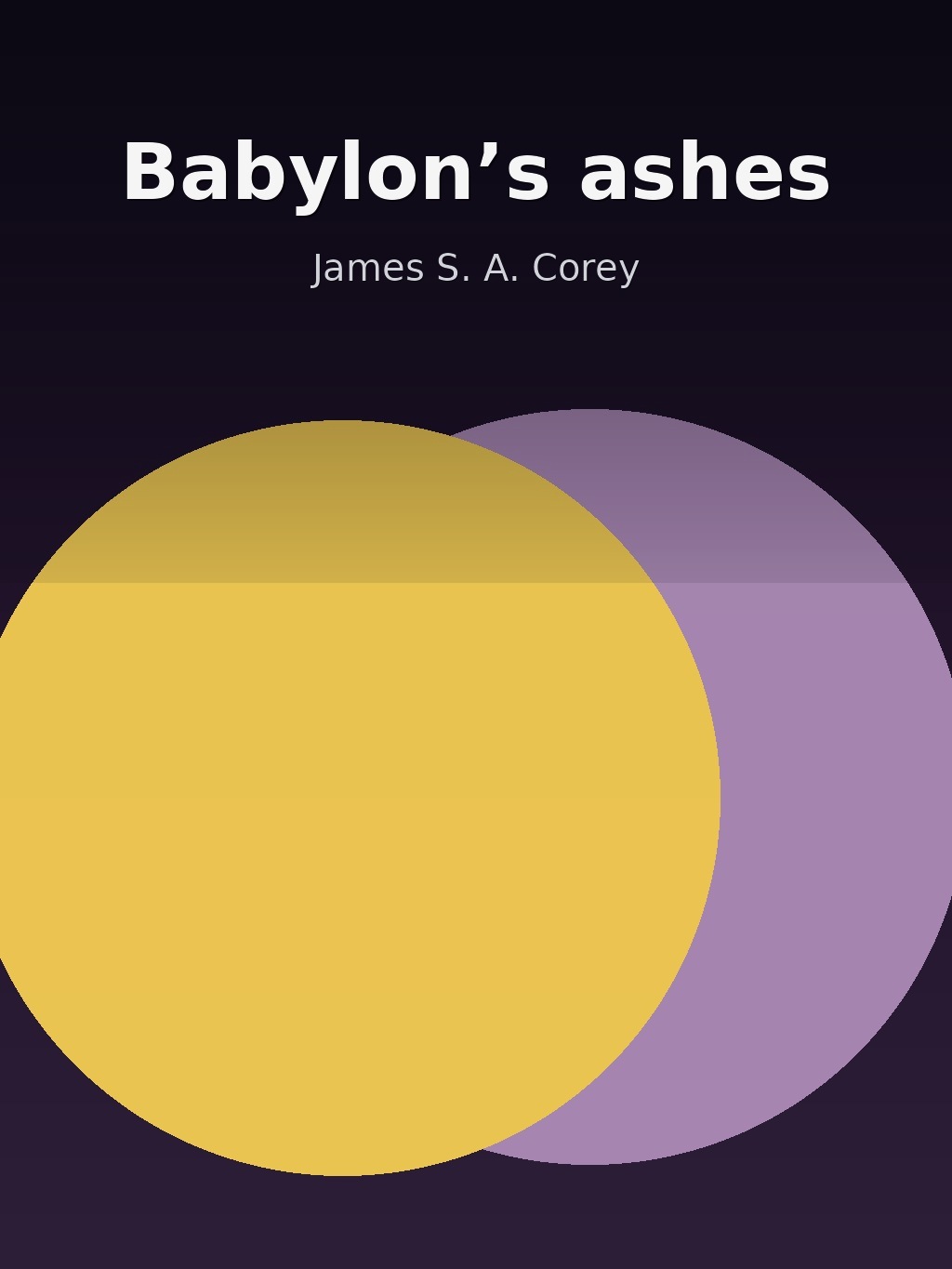 Babylon’s ashes by James S. A. Corey book cover