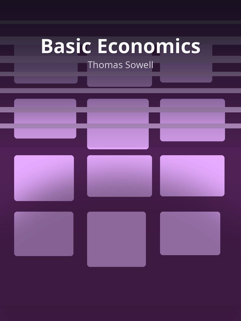 Basic Economics by Thomas Sowell book cover