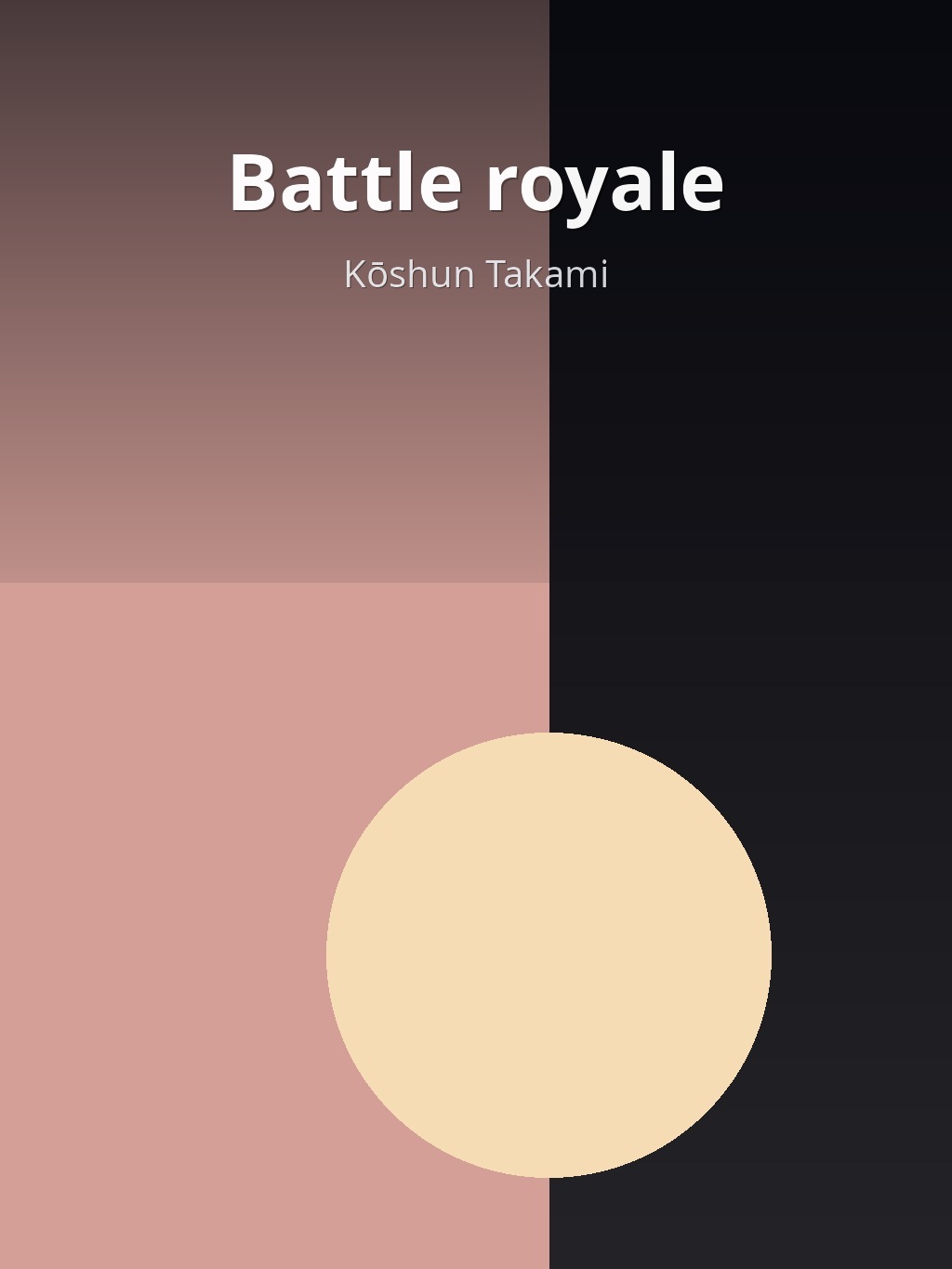 Battle royale by Kōshun Takami book cover