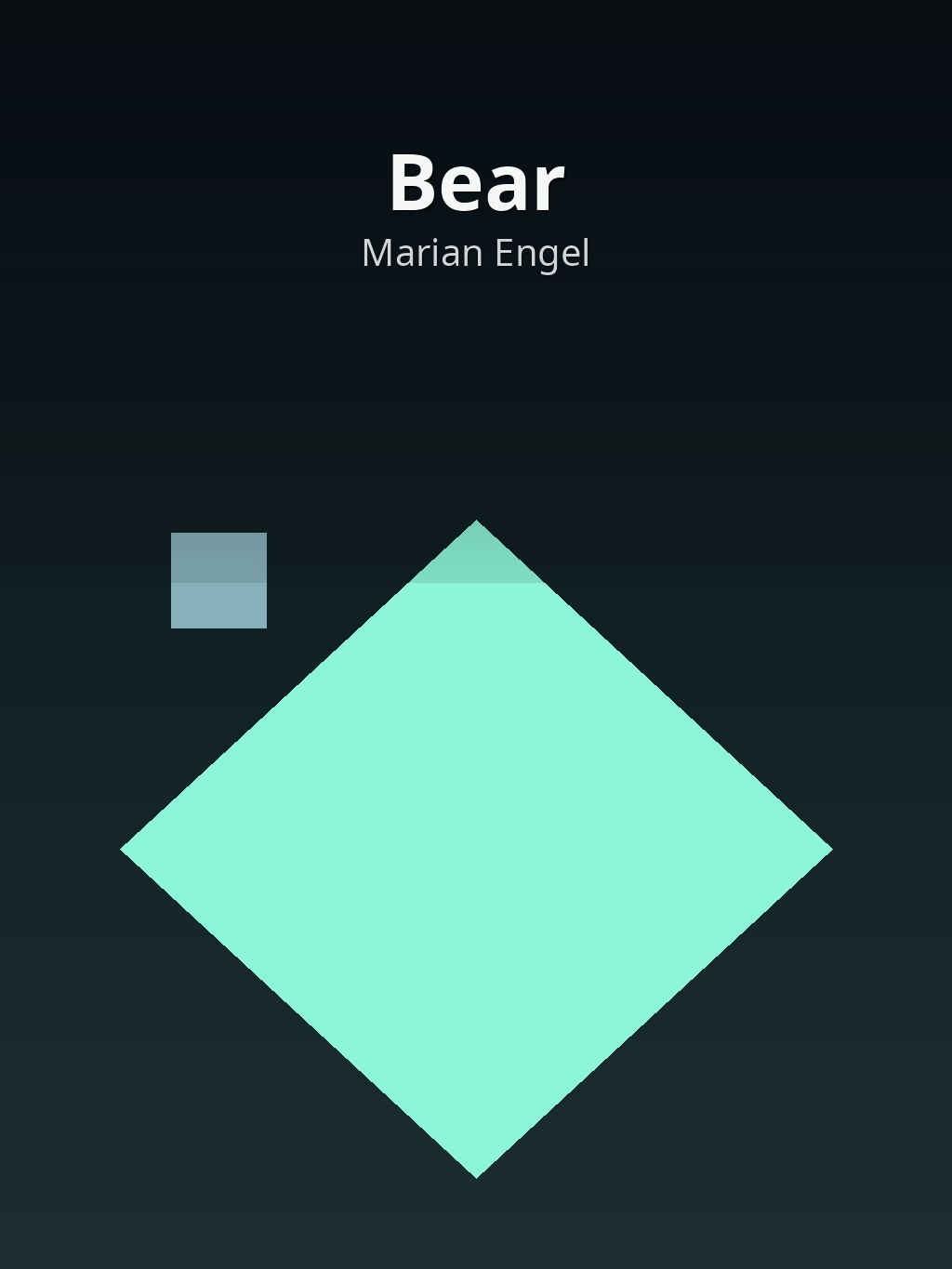 Bear by Marian Engel book cover