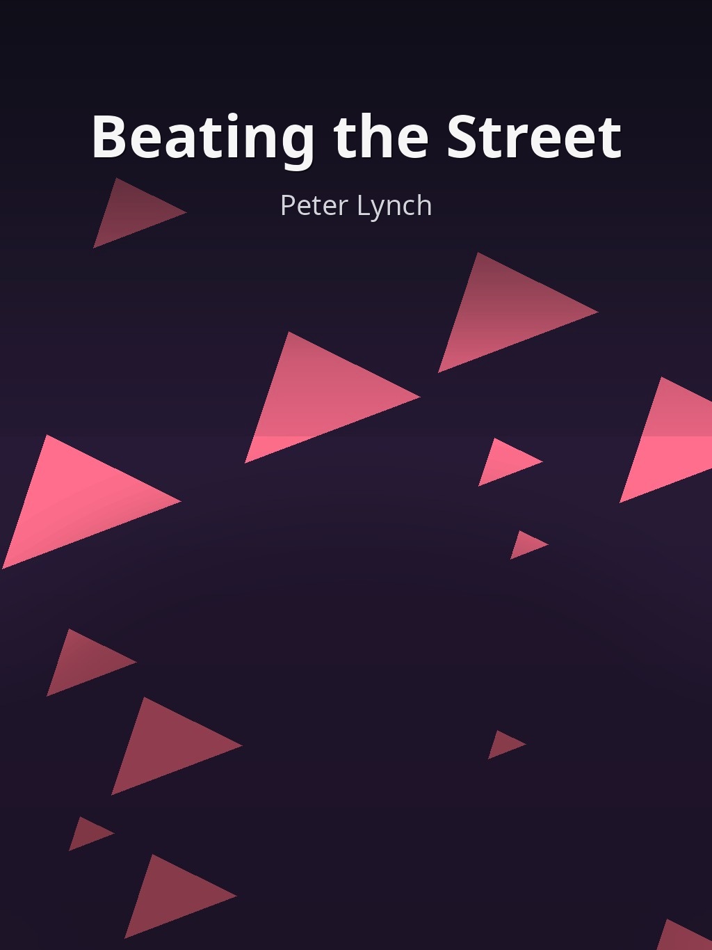 Beating the Street by Peter Lynch book cover