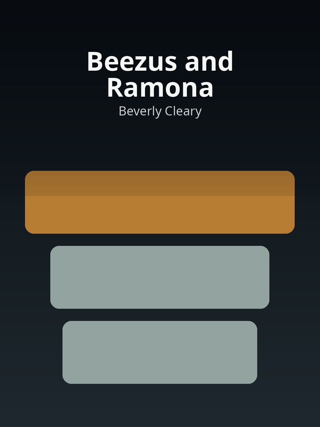 Beezus and Ramona by Beverly Cleary book cover