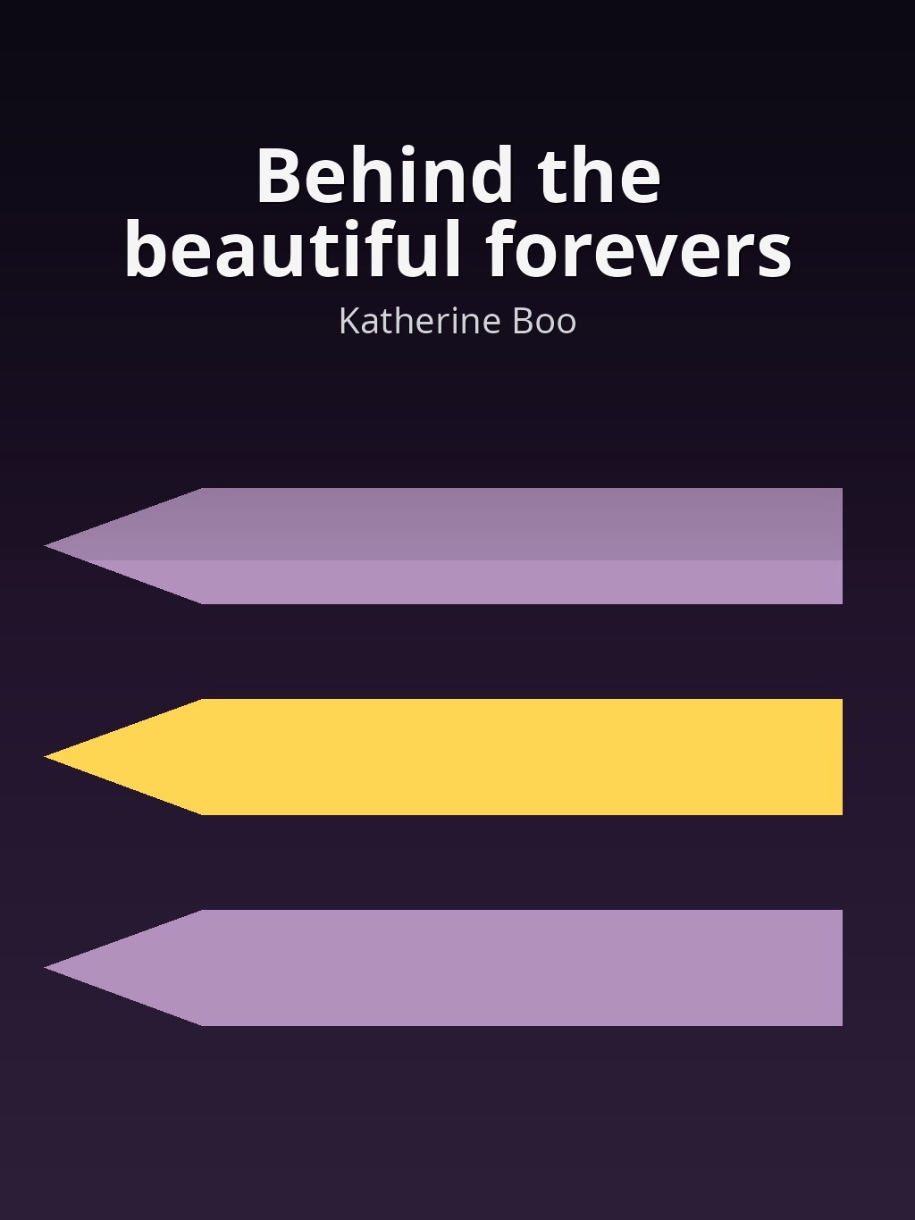 Behind the beautiful forevers by Katherine Boo book cover