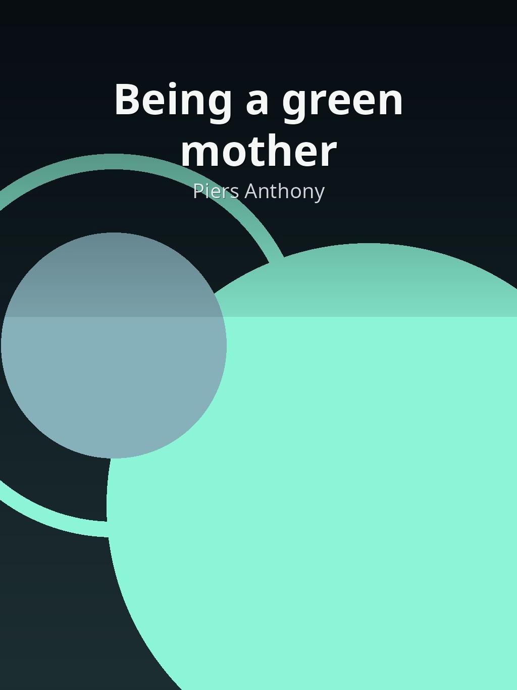 Being a green mother by Piers Anthony book cover