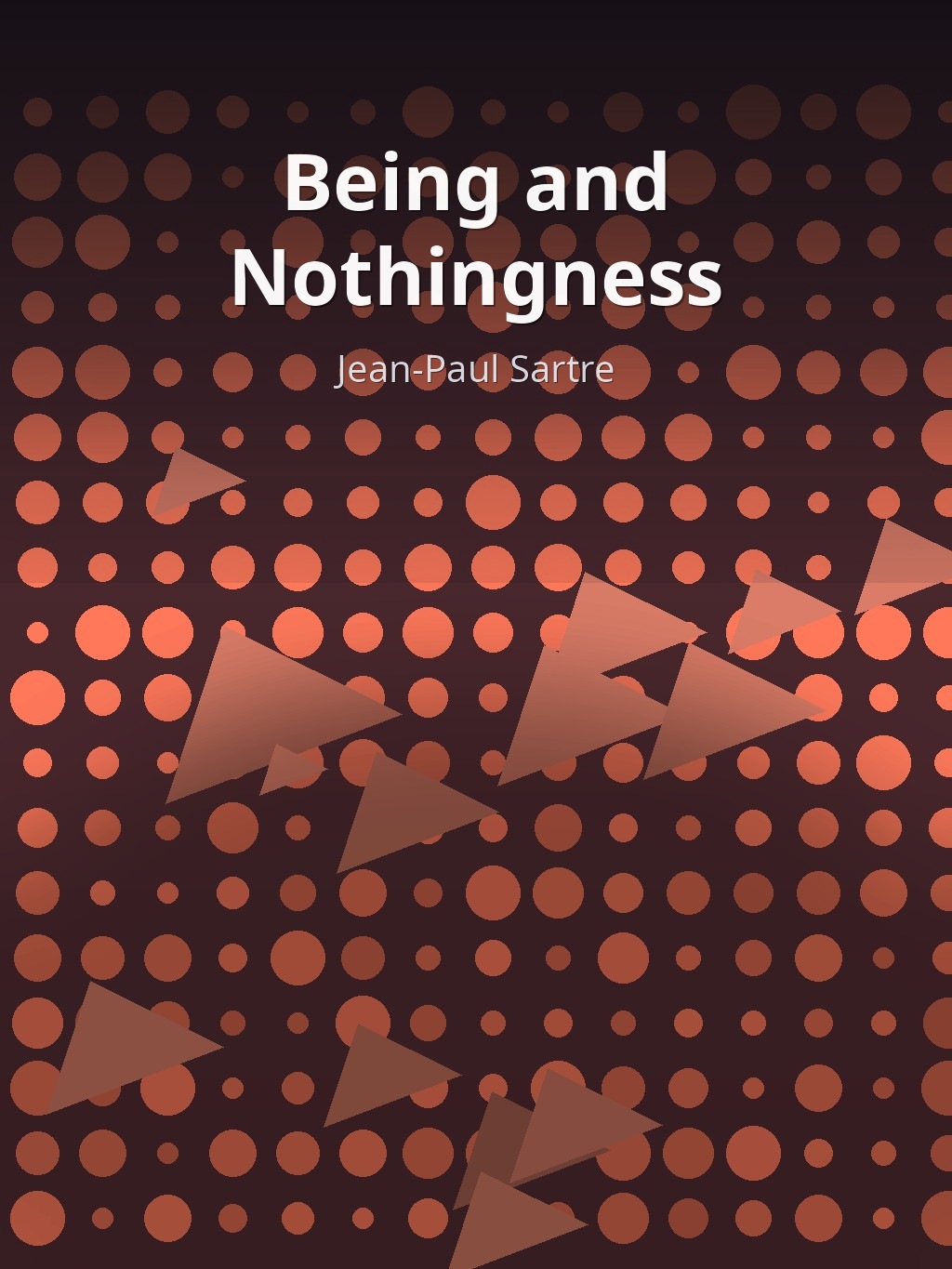 Being and Nothingness by Jean-Paul Sartre book cover