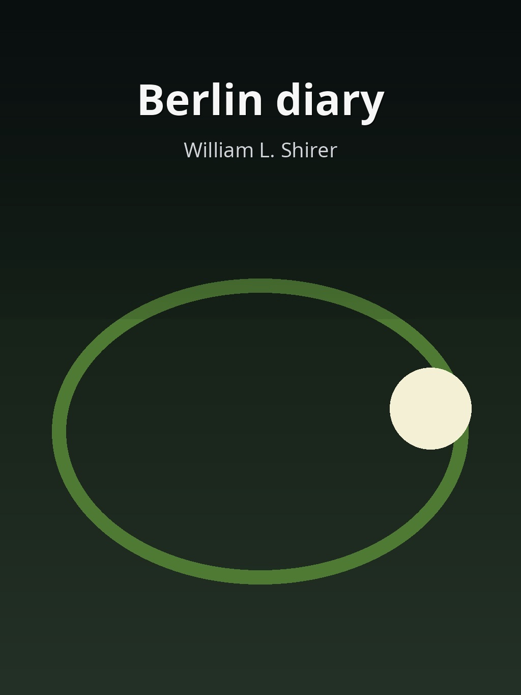 Berlin diary by William L. Shirer book cover