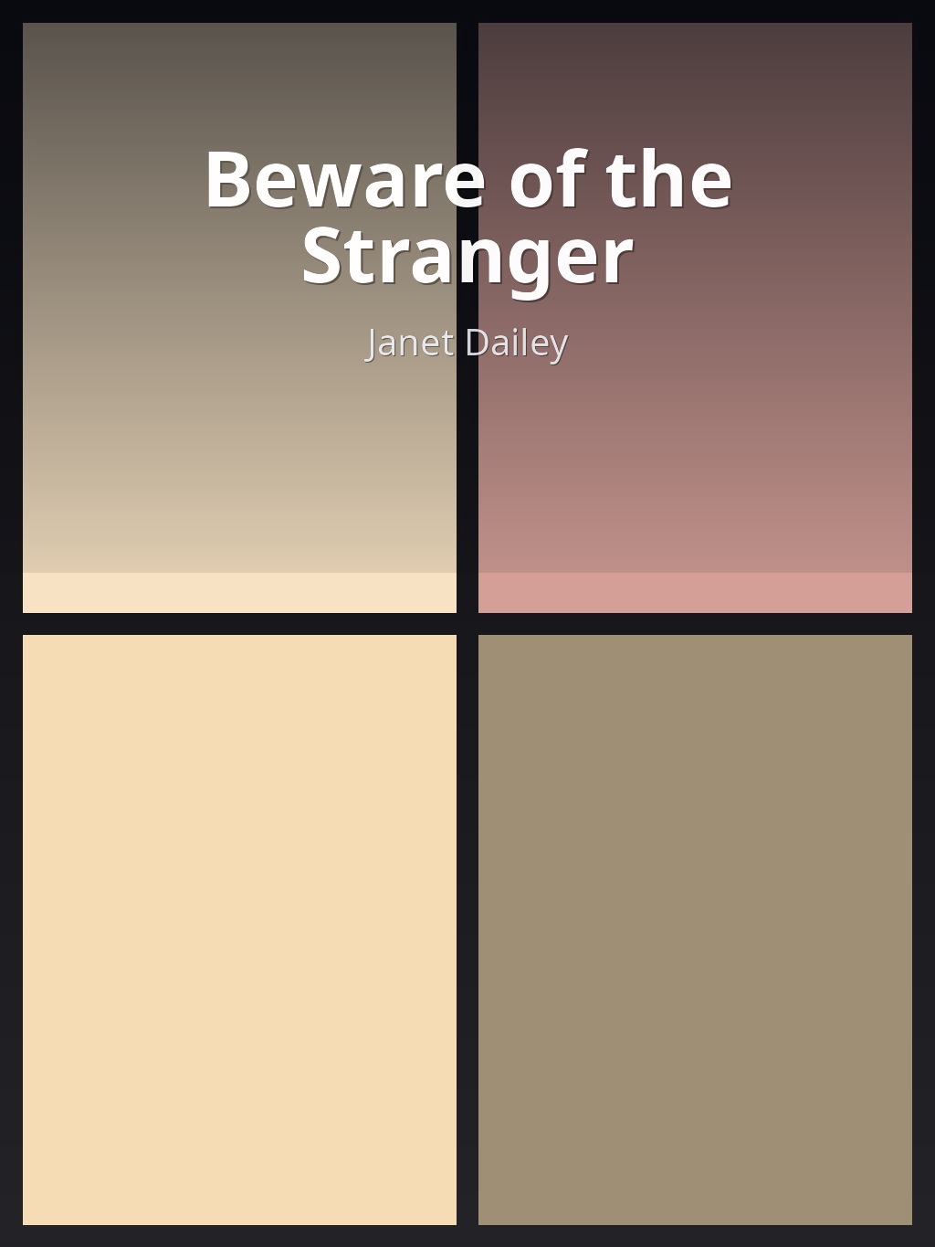 Beware of the Stranger by Janet Dailey book cover
