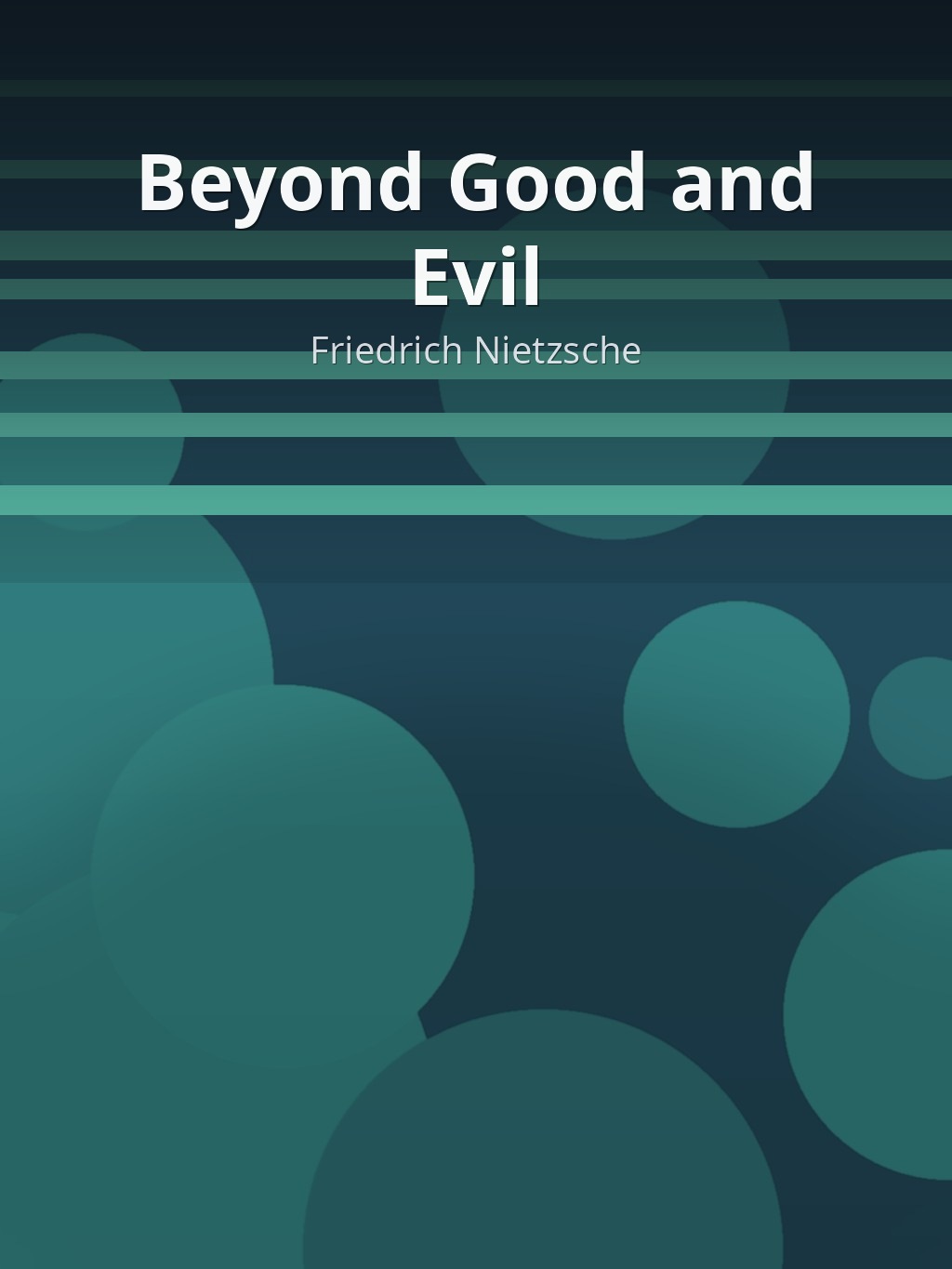 Beyond Good and Evil by Friedrich Nietzsche book cover