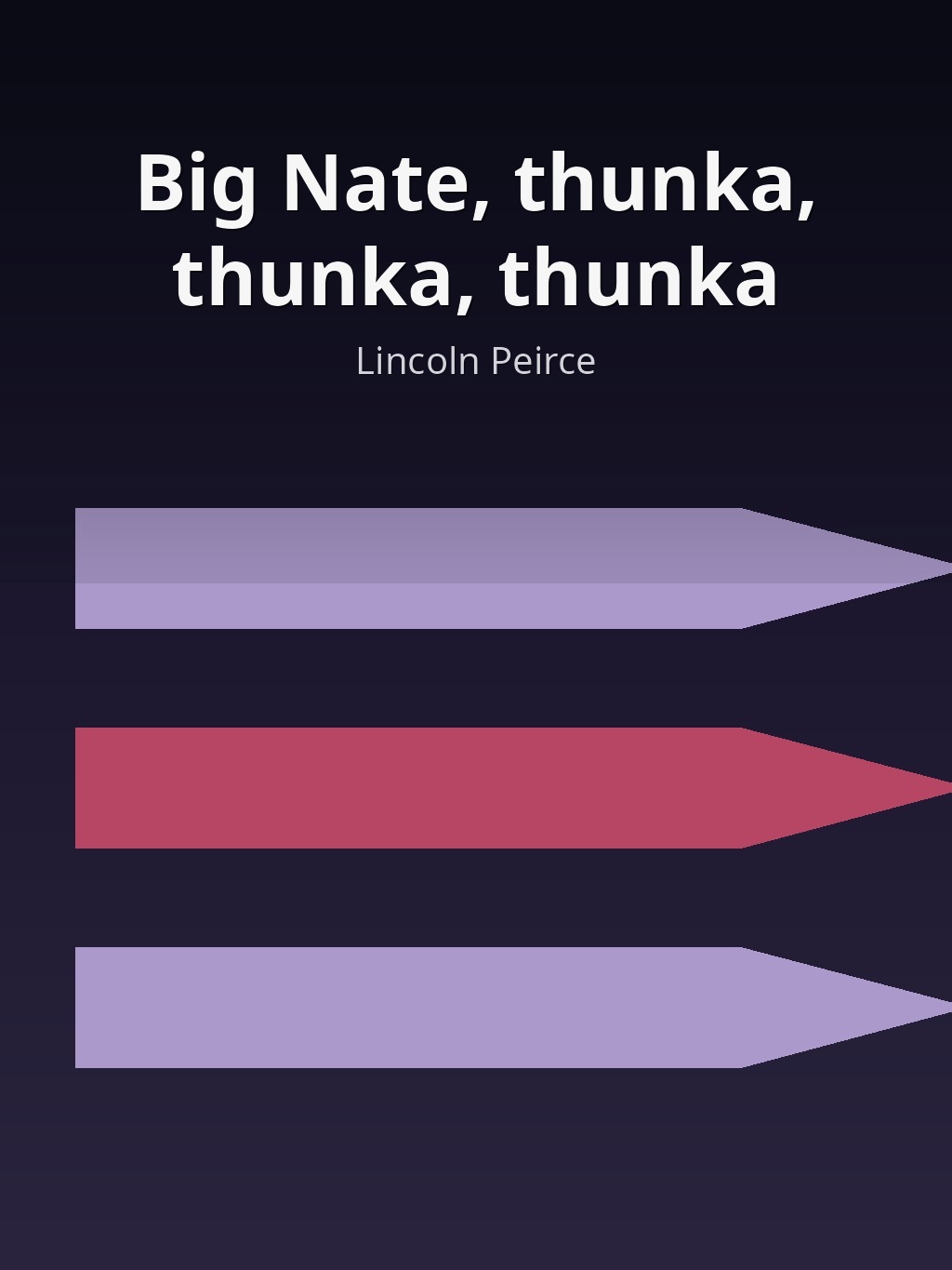 Big Nate, thunka, thunka, thunka by Lincoln Peirce book cover