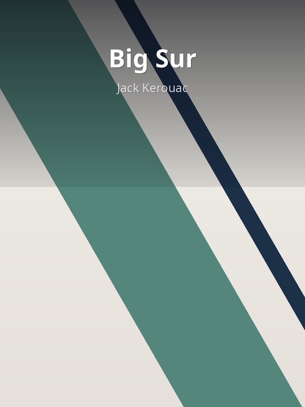 Big Sur by Jack Kerouac book cover