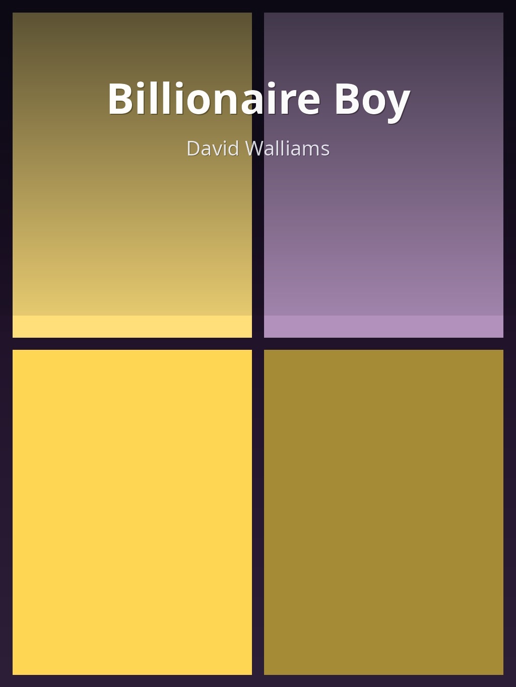 Billionaire Boy by David Walliams book cover