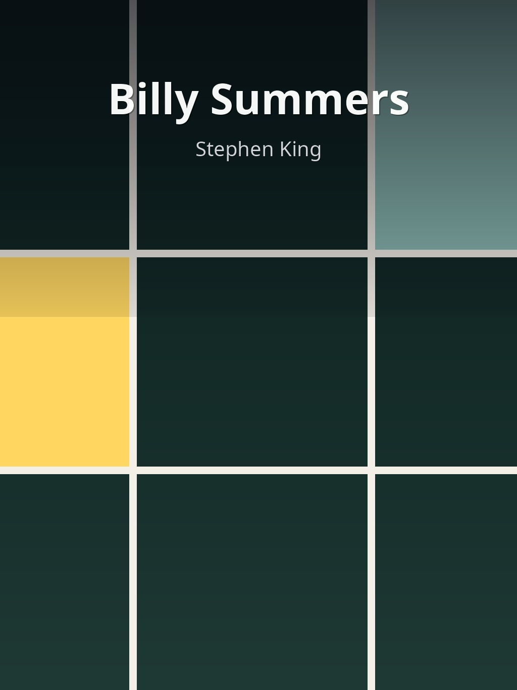 Billy Summers by Stephen King book cover