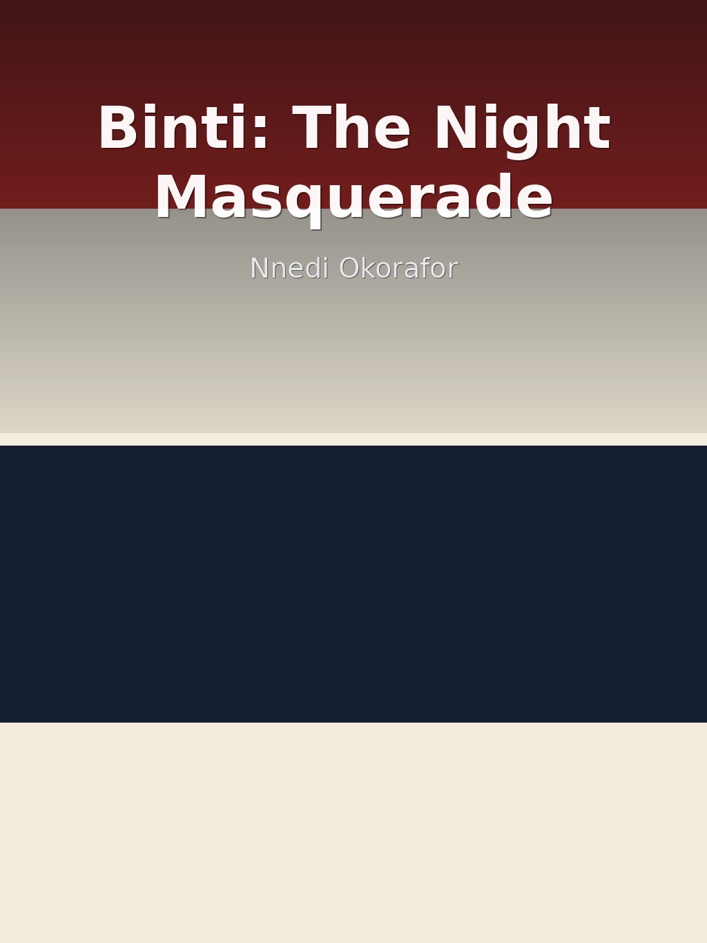 Binti: The Night Masquerade by Nnedi Okorafor book cover