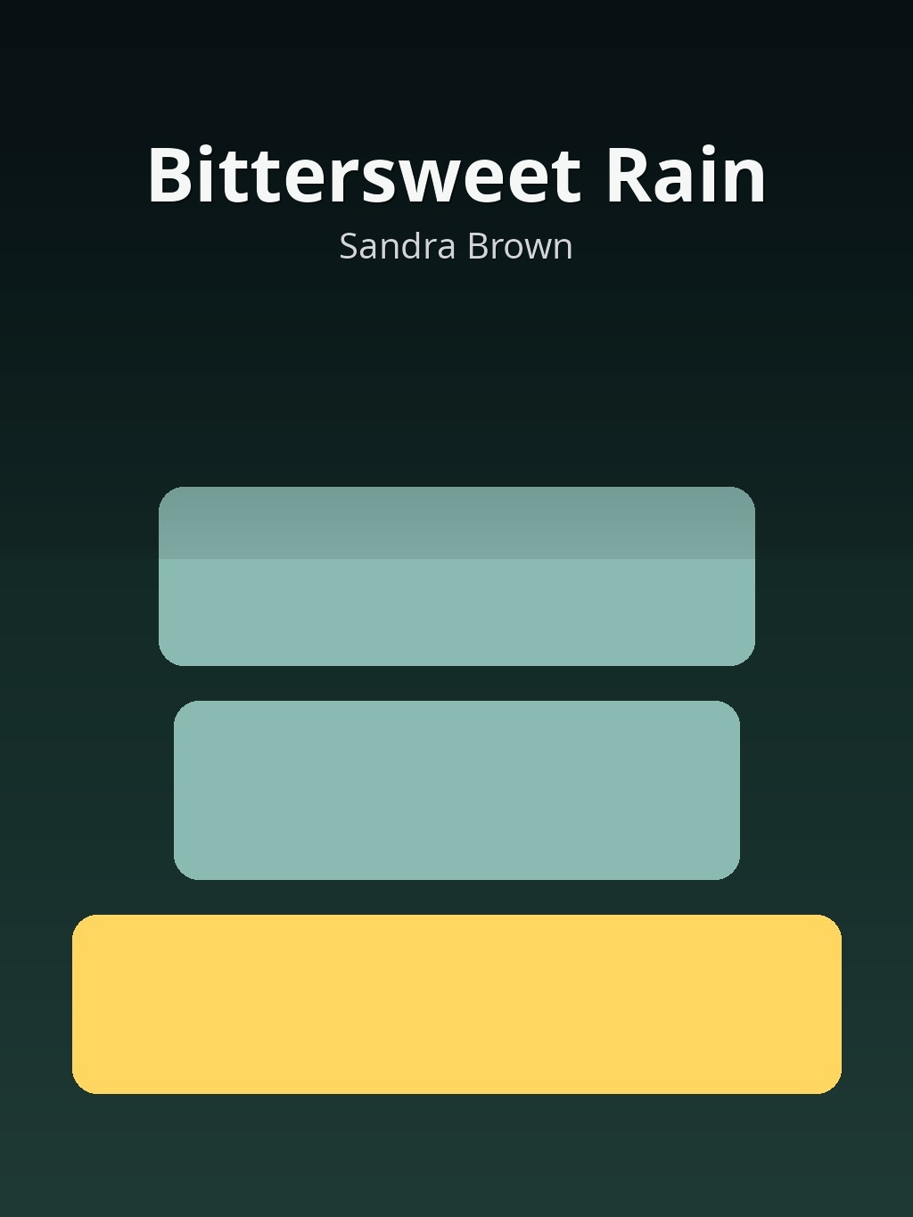 Bittersweet Rain by Sandra Brown book cover