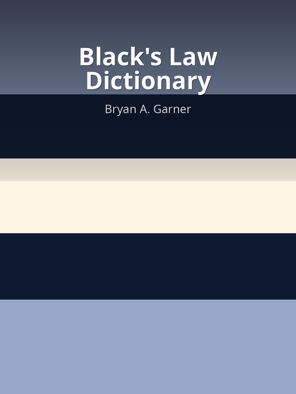 Black's Law Dictionary by Bryan A. Garner book cover