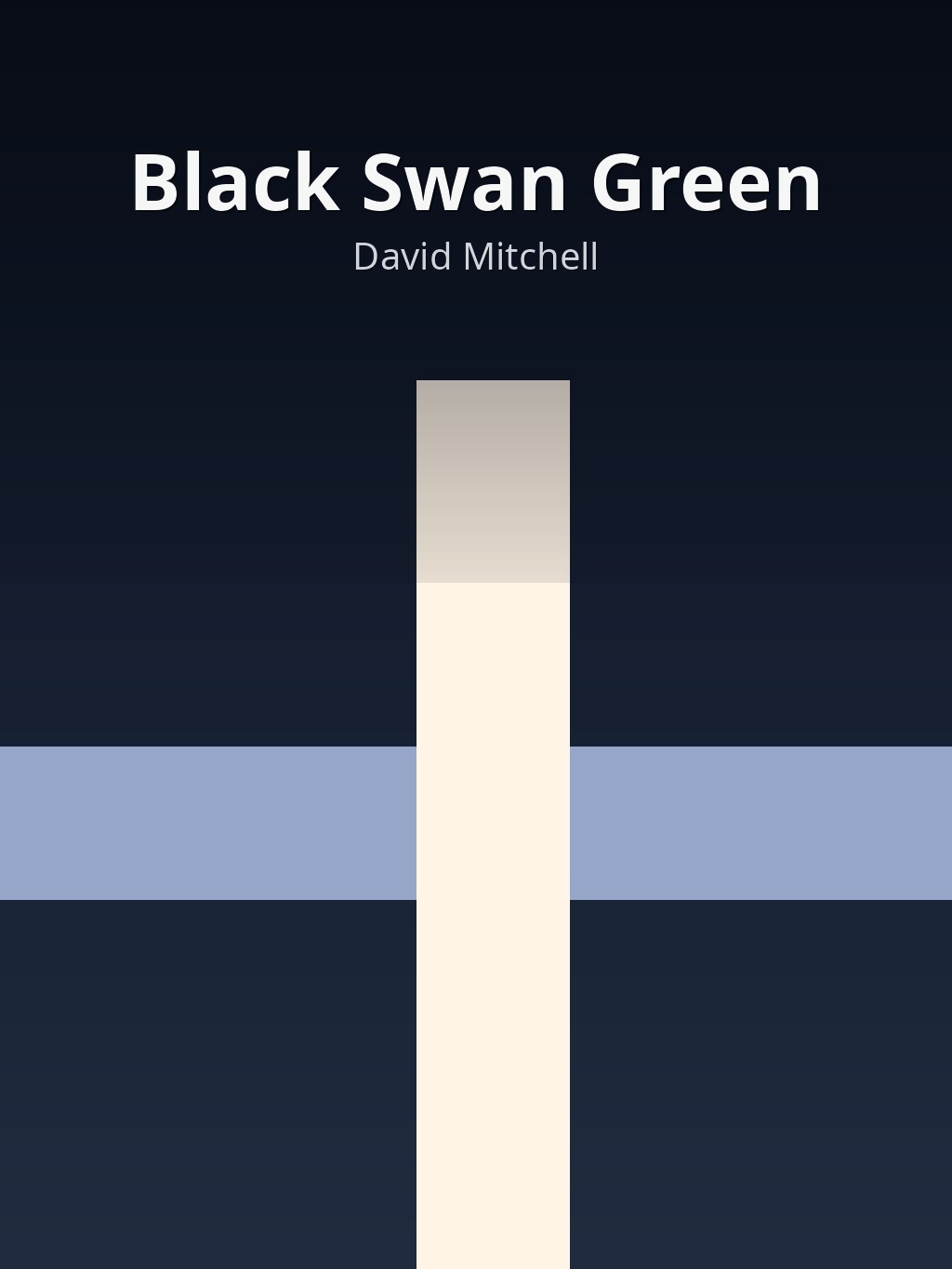 Black Swan Green by David Mitchell book cover
