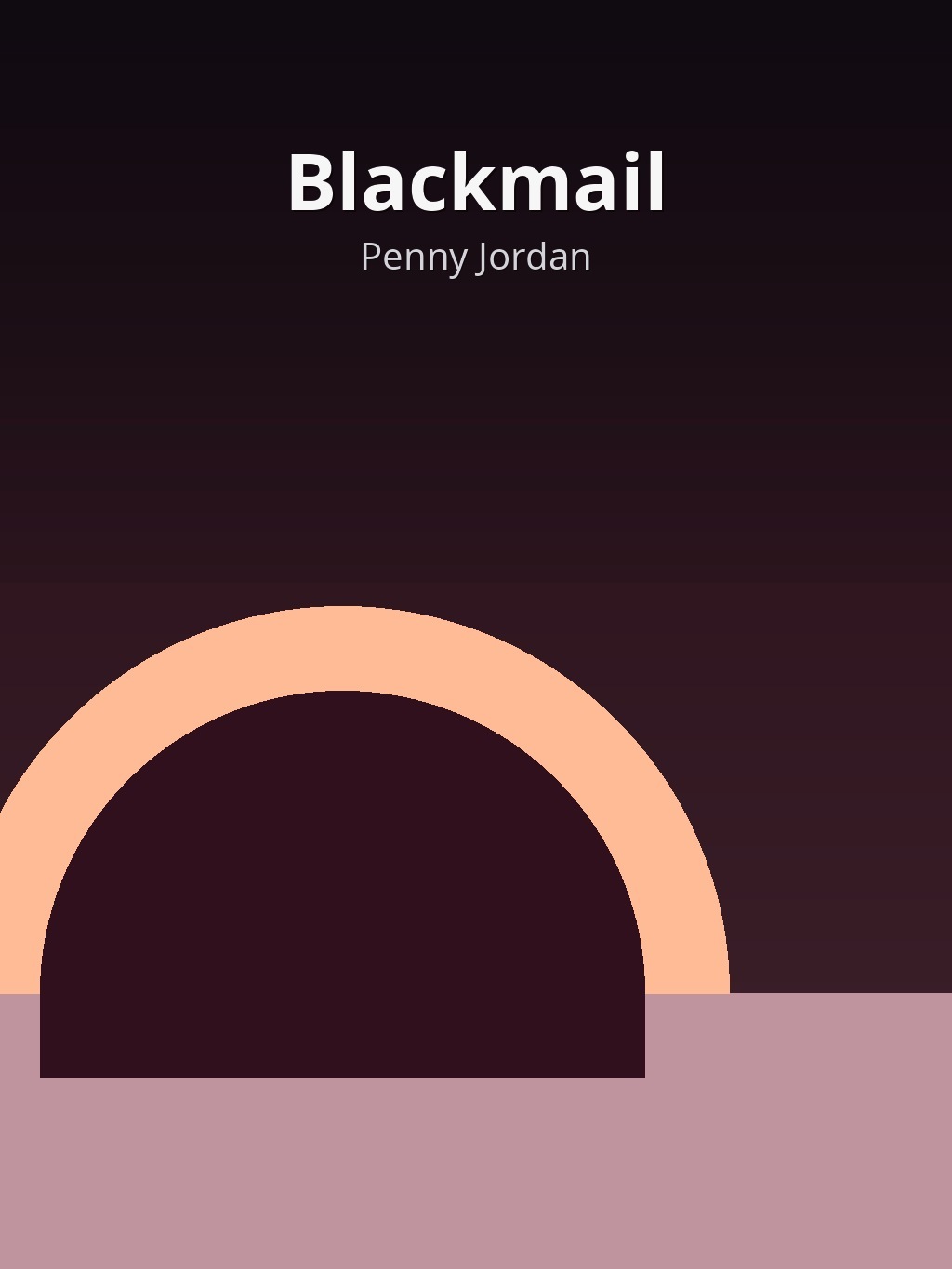 Blackmail by Penny Jordan book cover