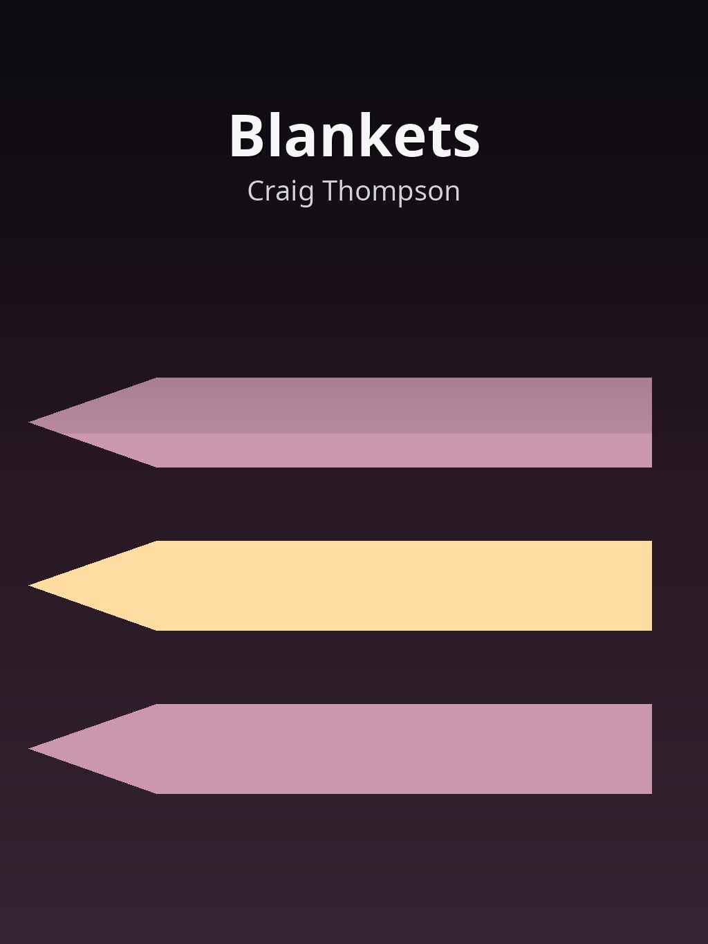 Blankets by Craig Thompson book cover