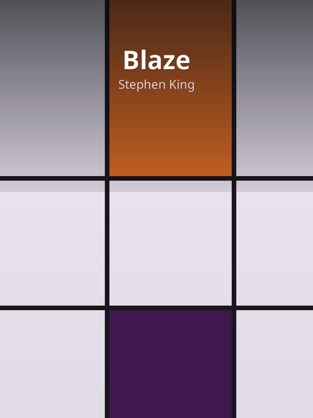 Blaze by Stephen King book cover