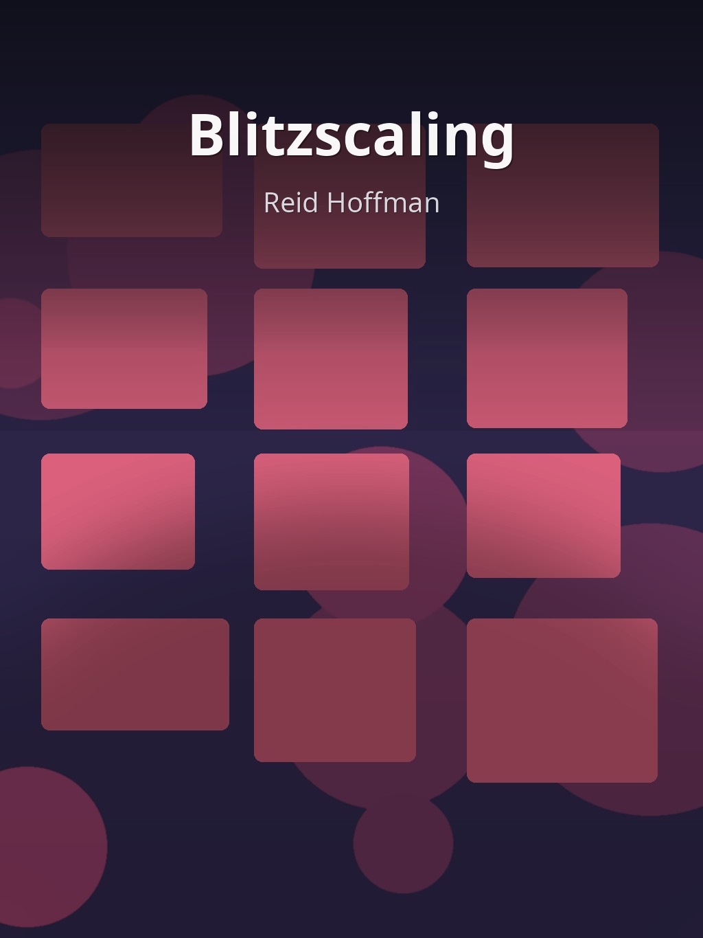 Blitzscaling by Reid Hoffman book cover