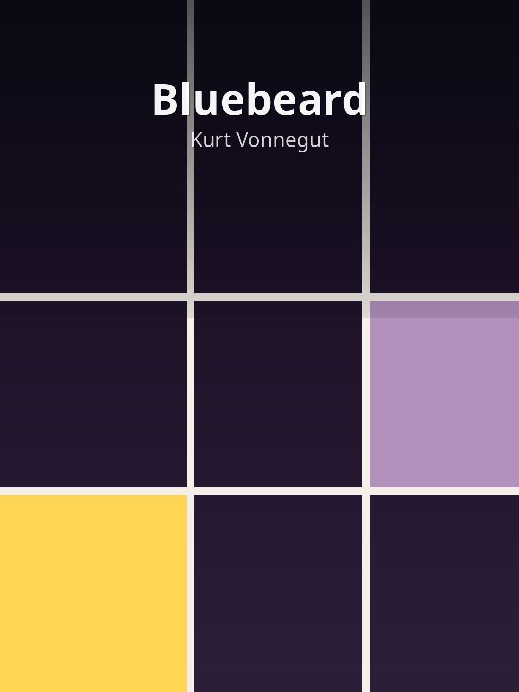 Bluebeard by Kurt Vonnegut book cover