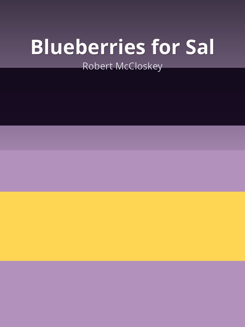 Blueberries for Sal by Robert McCloskey book cover