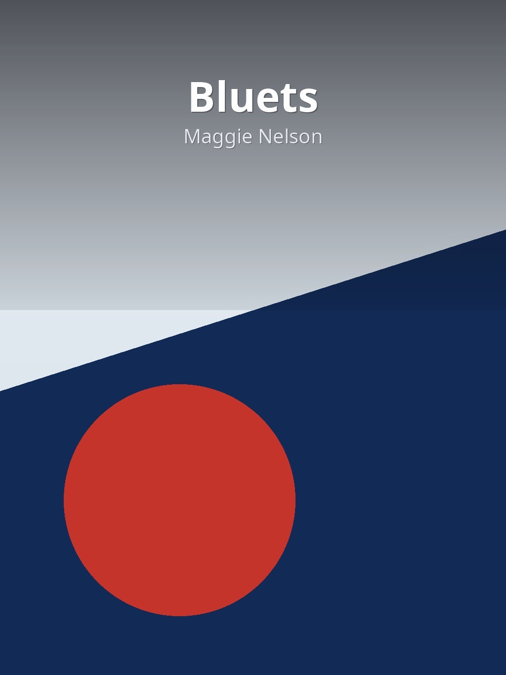 Bluets by Maggie Nelson book cover