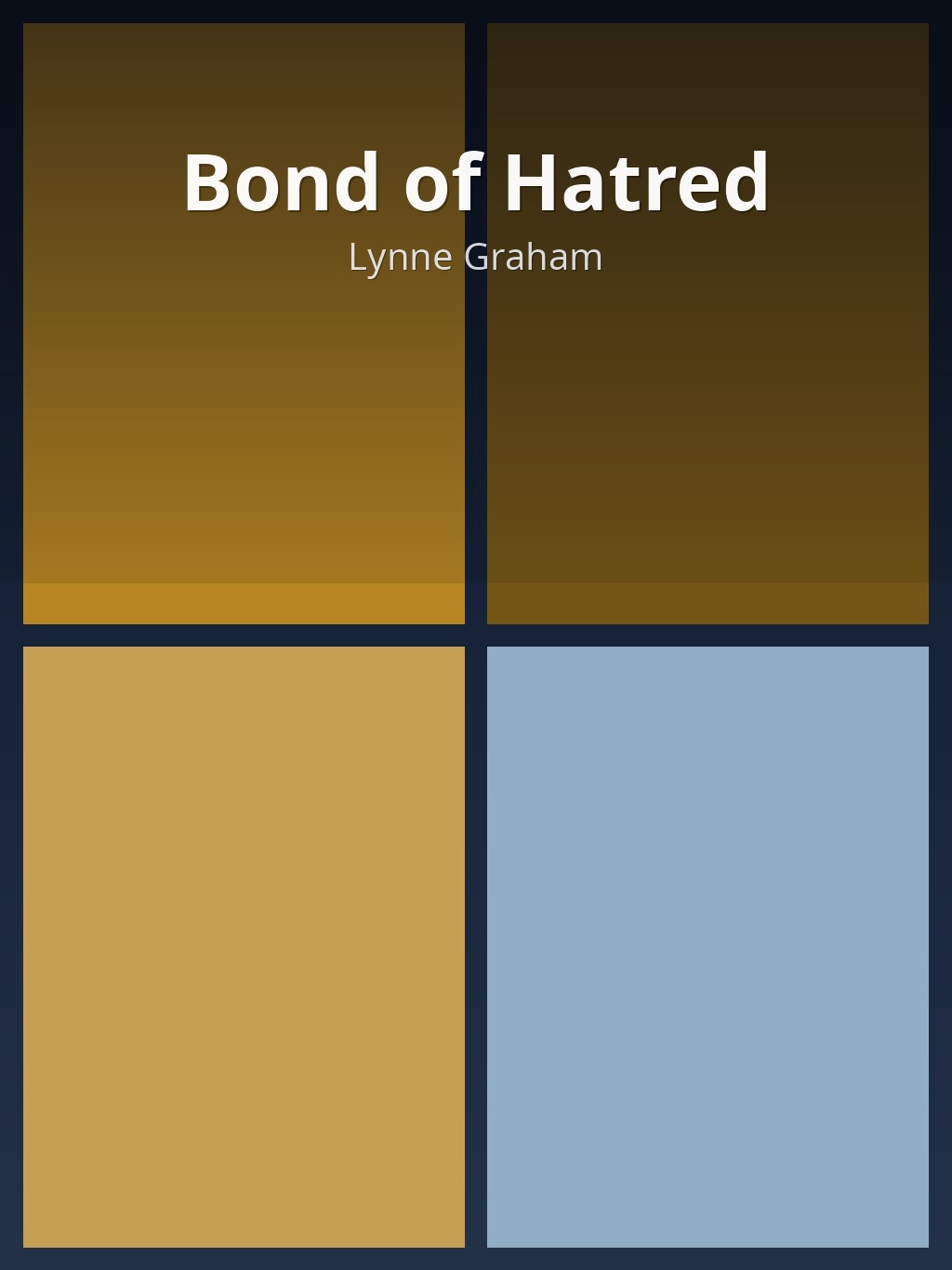 Bond of Hatred by Lynne Graham book cover