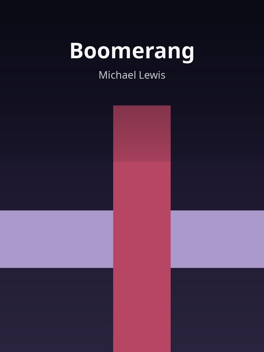 Boomerang by Michael Lewis book cover