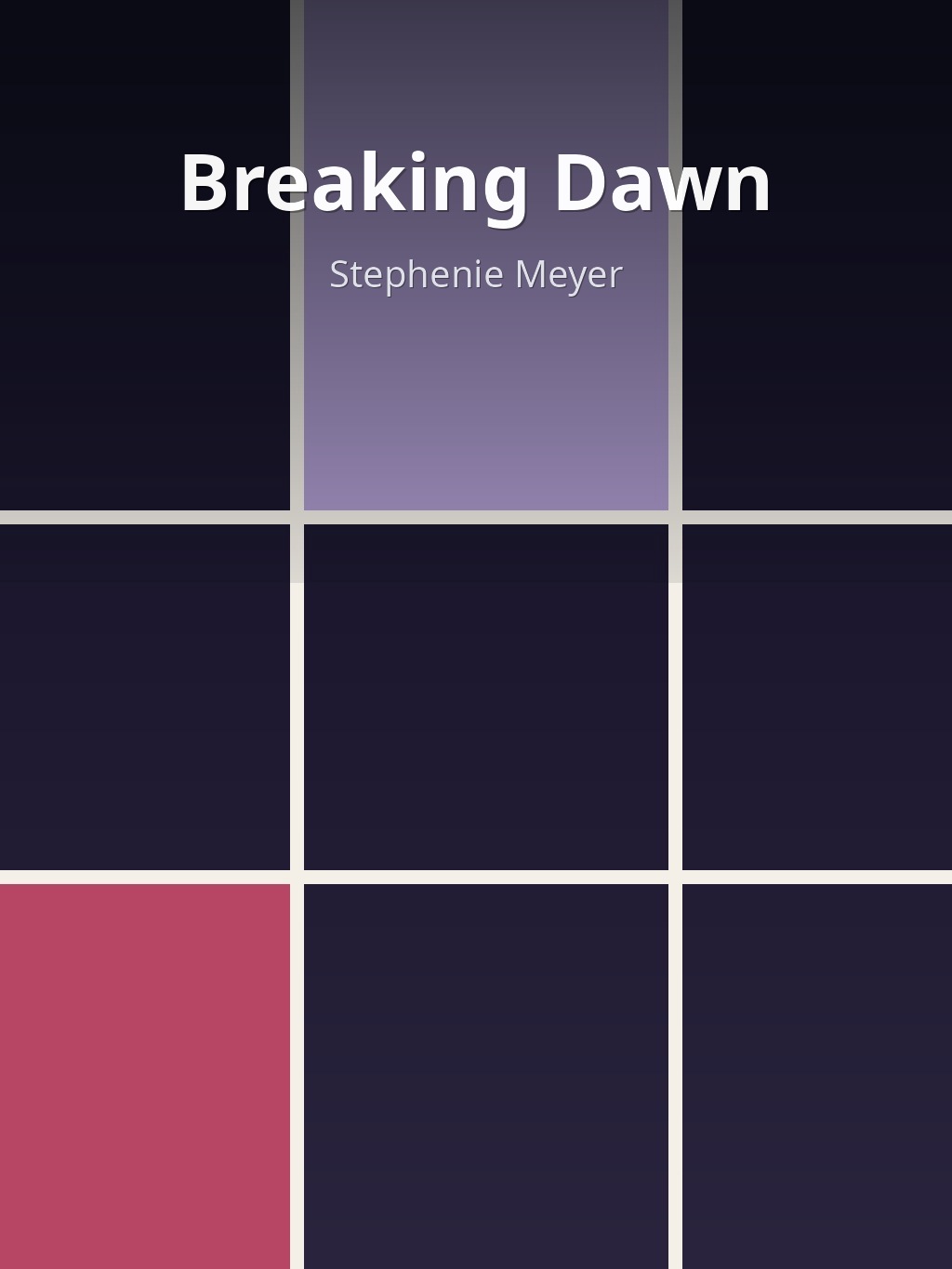 Breaking Dawn by Stephenie Meyer book cover
