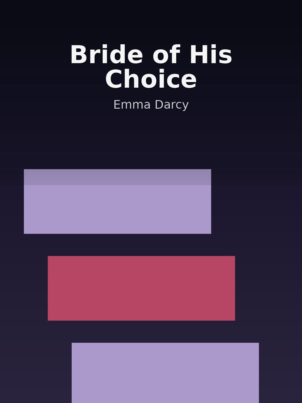 Bride of His Choice by Emma Darcy book cover