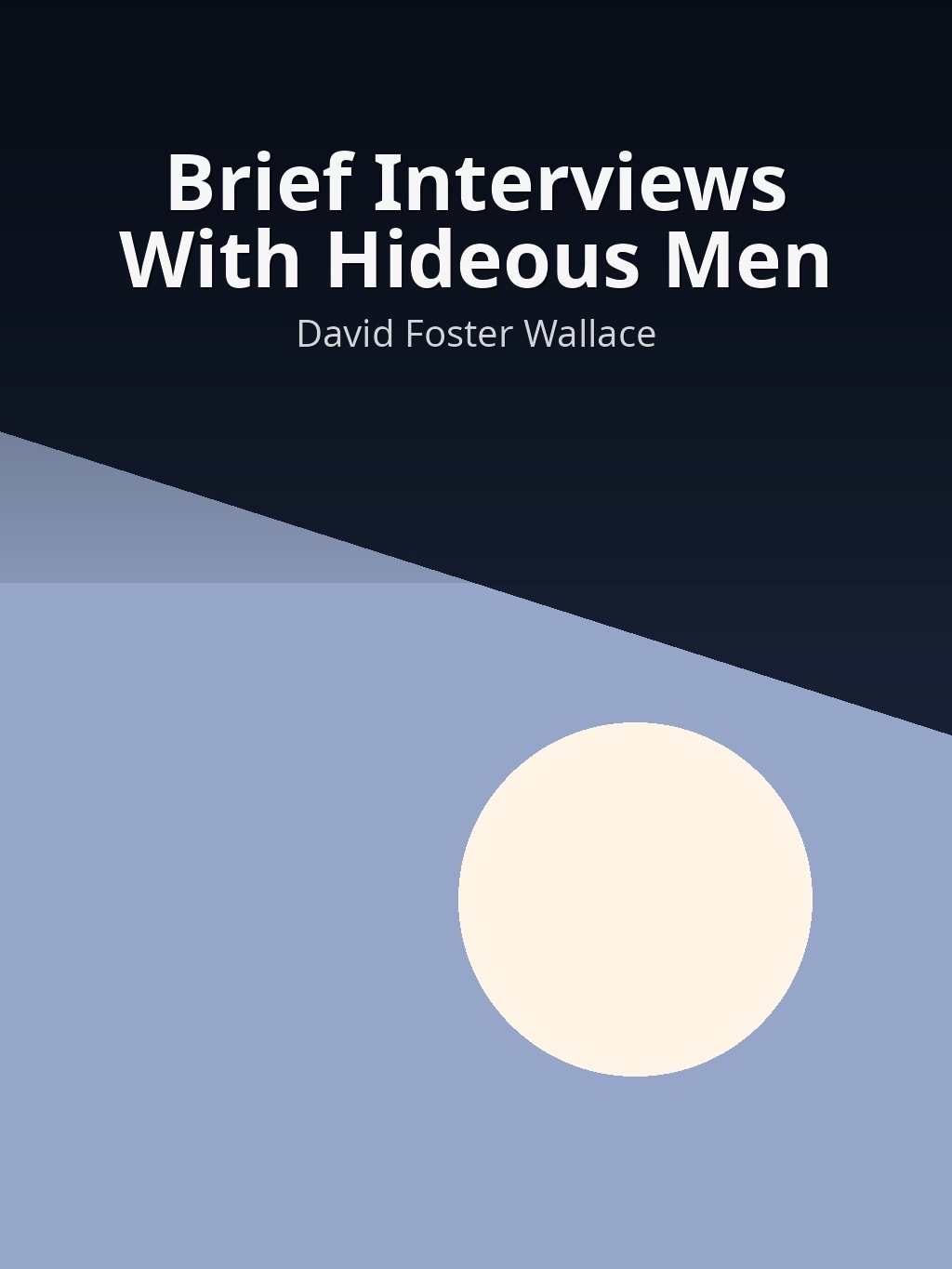 Brief Interviews With Hideous Men by David Foster Wallace book cover