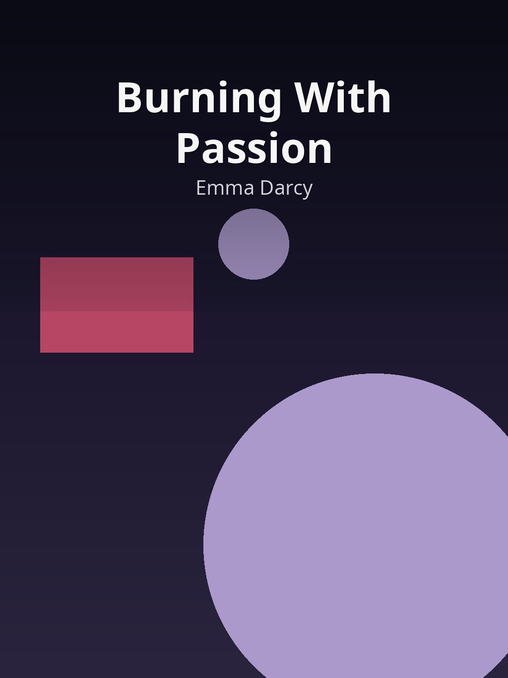 Burning With Passion by Emma Darcy book cover