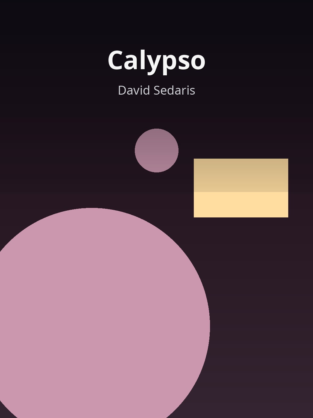 Calypso by David Sedaris book cover