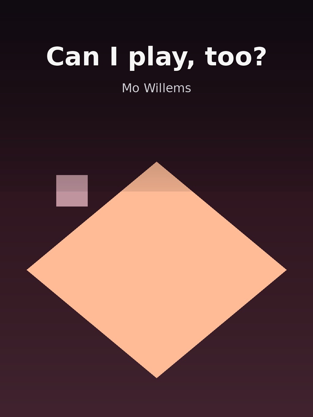 Can I play, too? by Mo Willems book cover