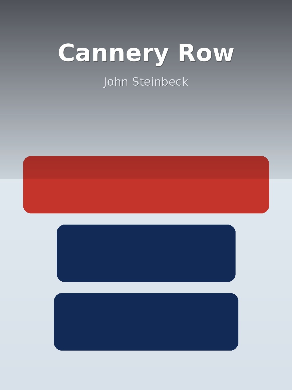 Cannery Row by John Steinbeck book cover