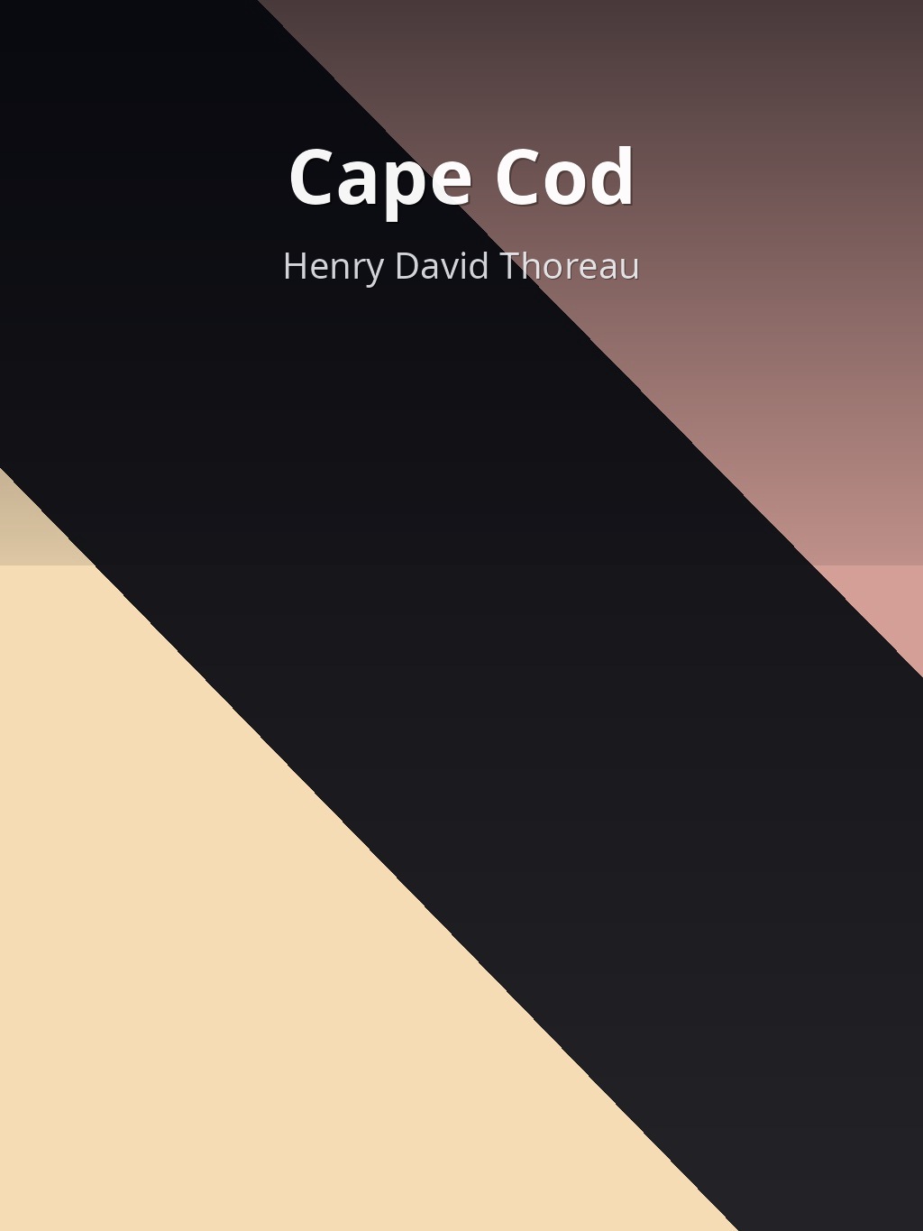 Cape Cod by Henry David Thoreau book cover