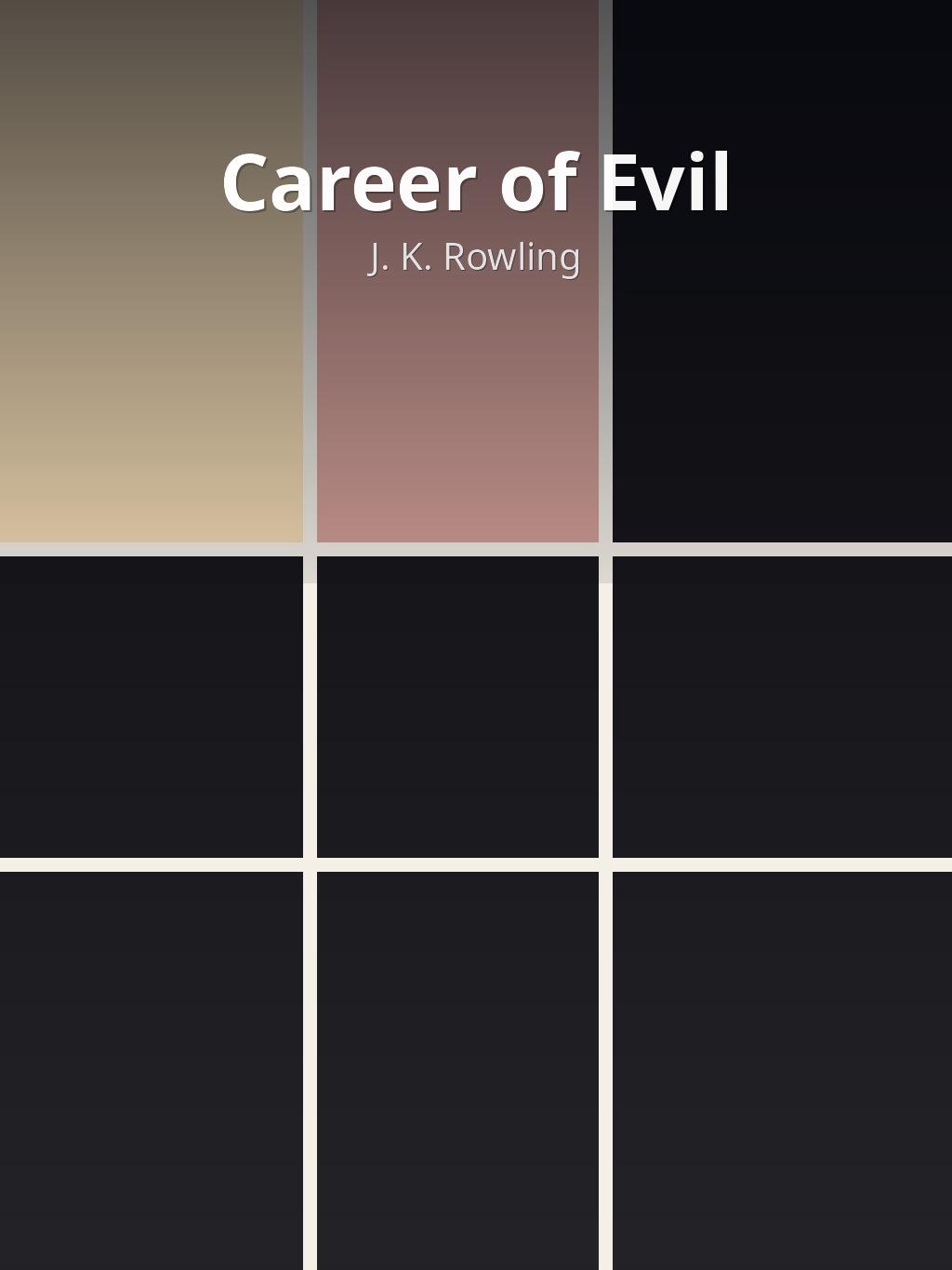 Career of Evil by J. K. Rowling book cover