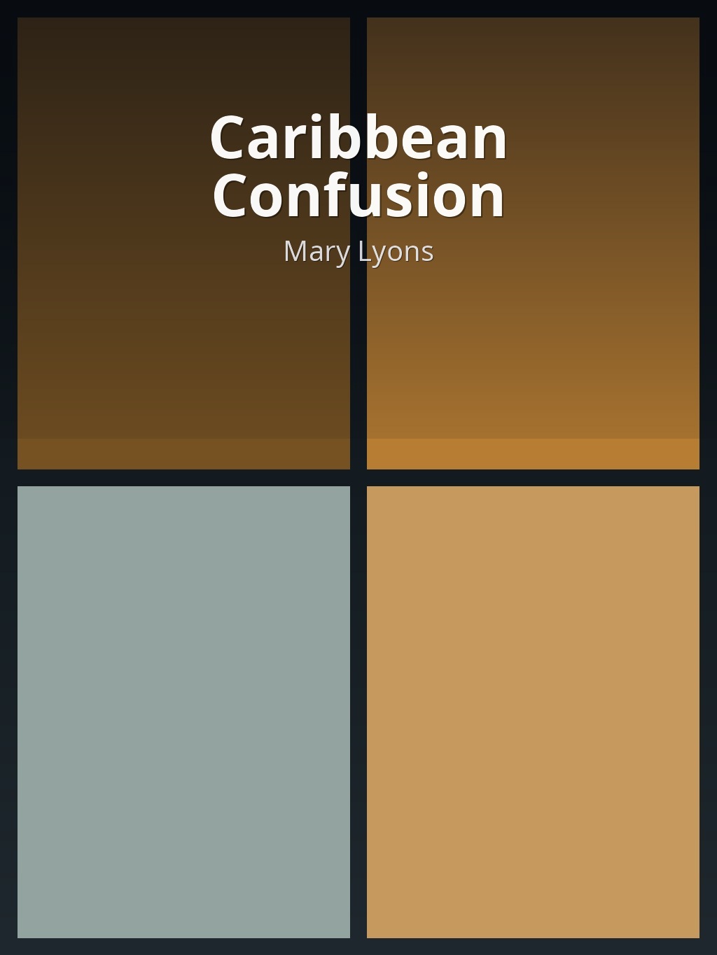 Caribbean Confusion by Mary Lyons book cover
