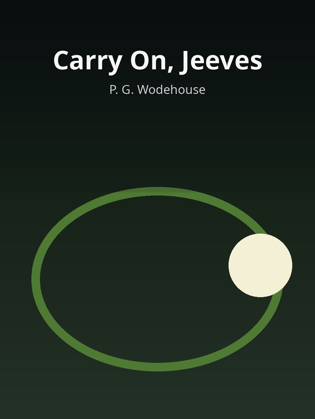 Carry On, Jeeves by P. G. Wodehouse book cover