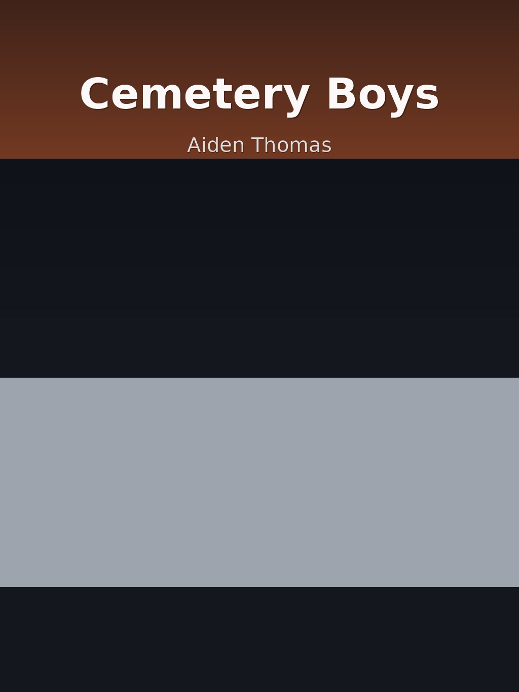 Cemetery Boys by Aiden Thomas book cover