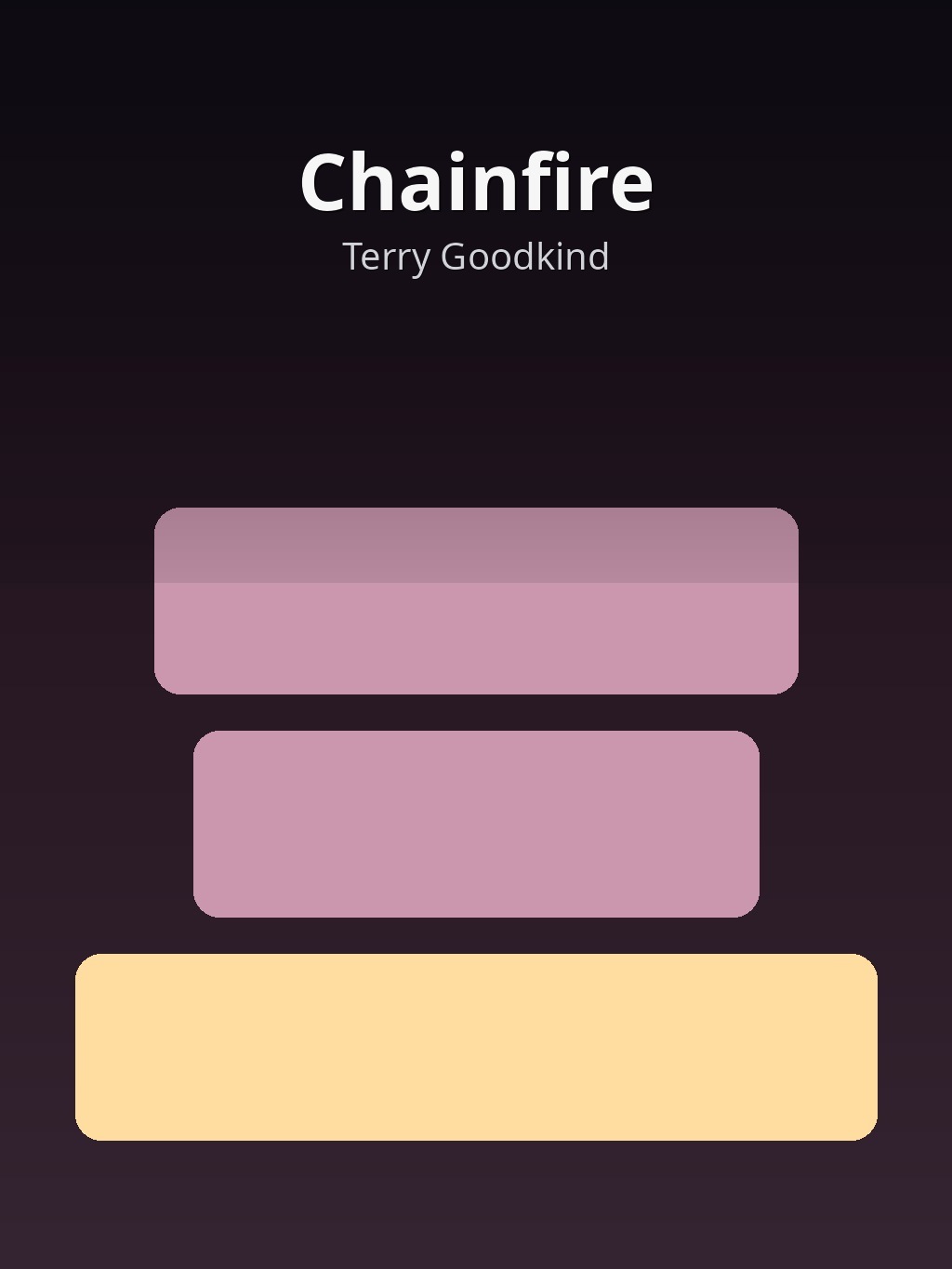 Chainfire by Terry Goodkind book cover
