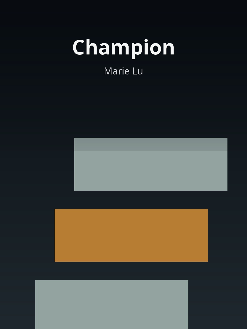 Champion by Marie Lu book cover