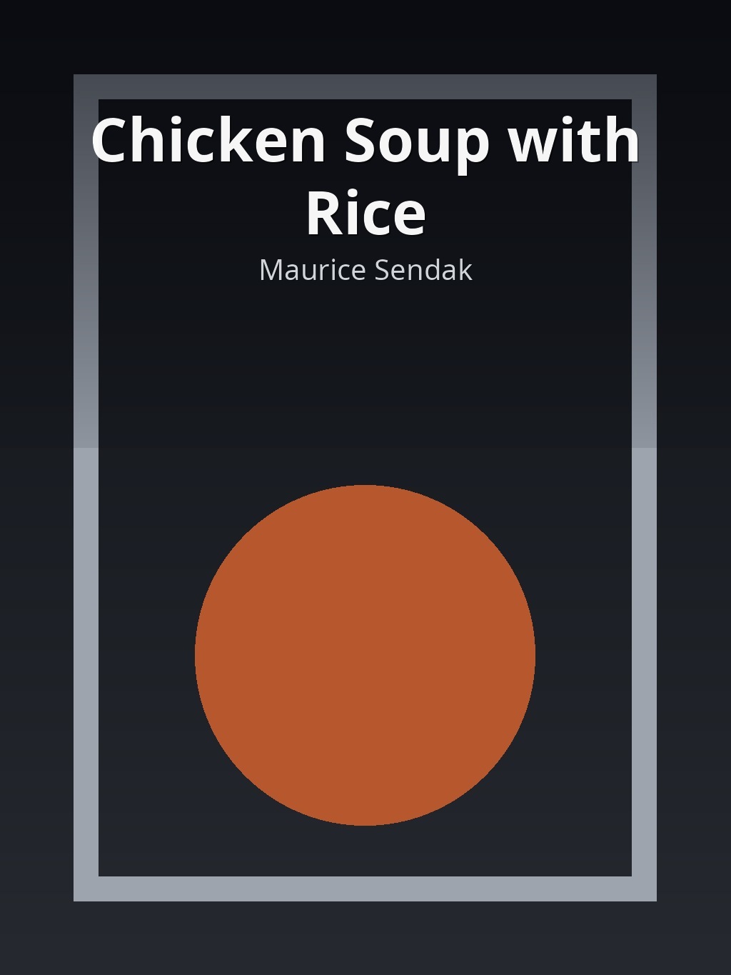 Chicken Soup with Rice by Maurice Sendak book cover