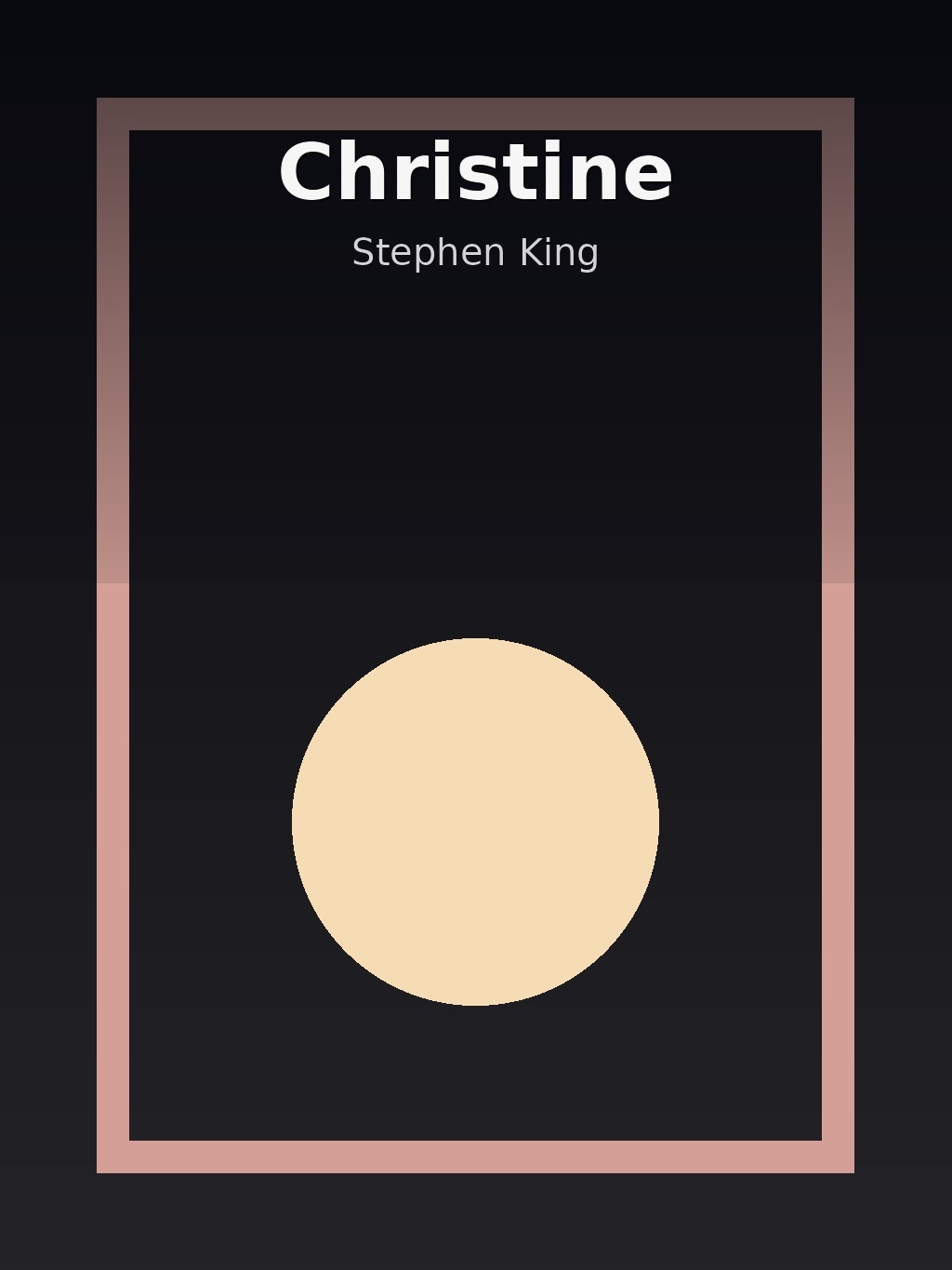 Christine by Stephen King book cover